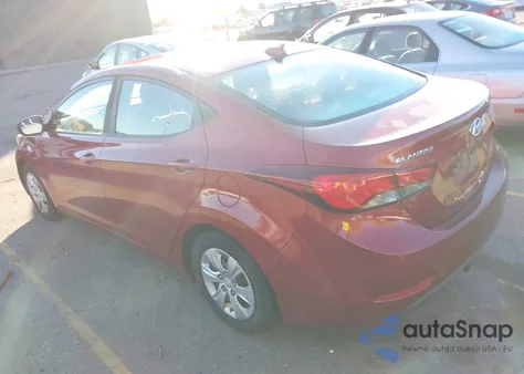2016 Hyundai Elantra Se from USA, damaged, VIN 5NPDH4AEXGH743340